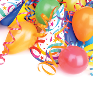 balloons and ribbons